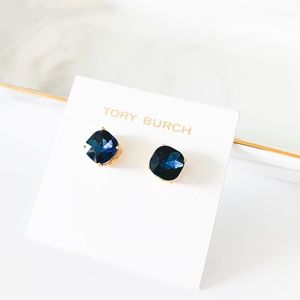 Tory Burch Tory Set Stud Earrings Blue